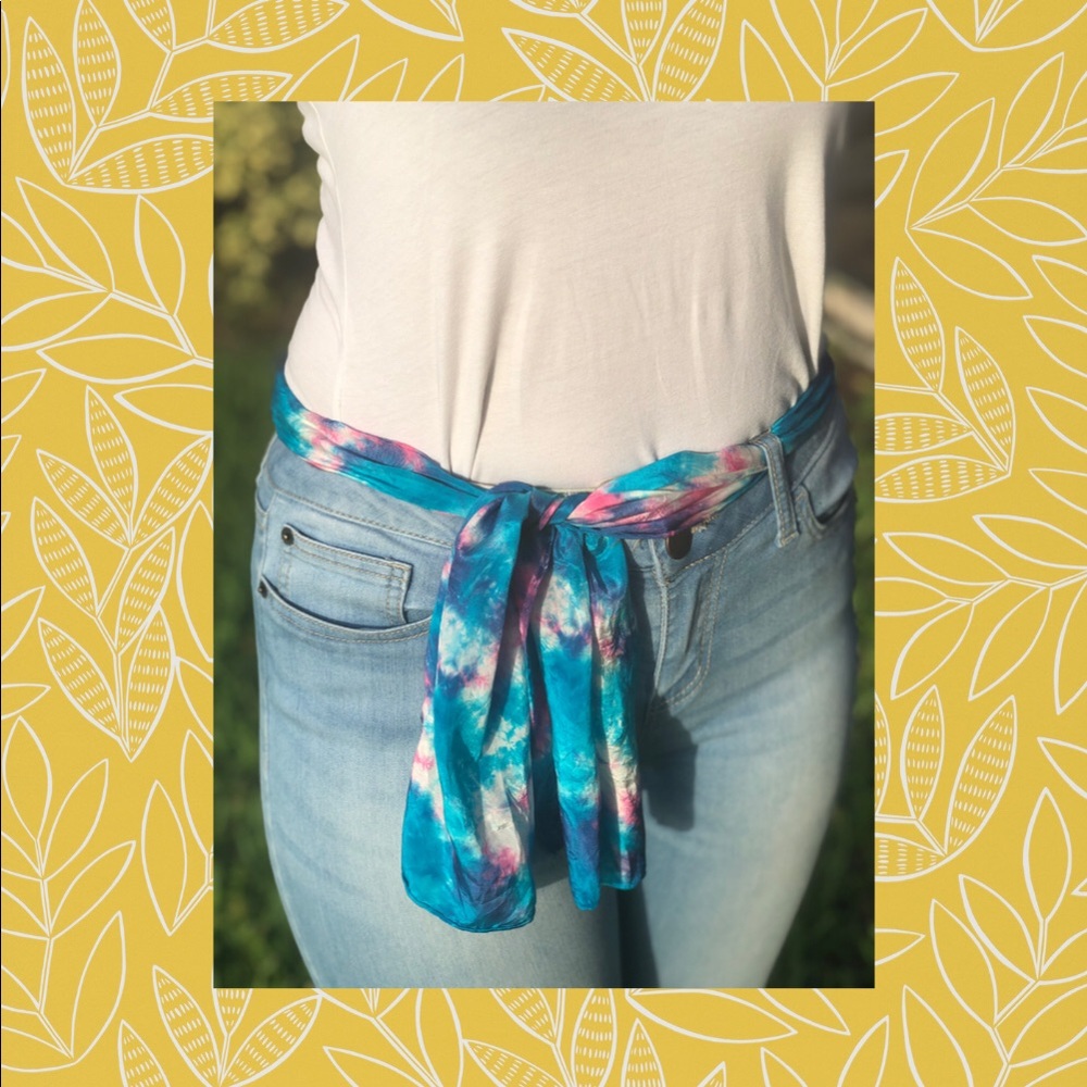 tie die scarf